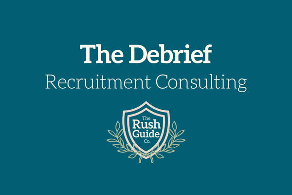 The Debrief — full sorority recruitment prep with three one-on-one calls